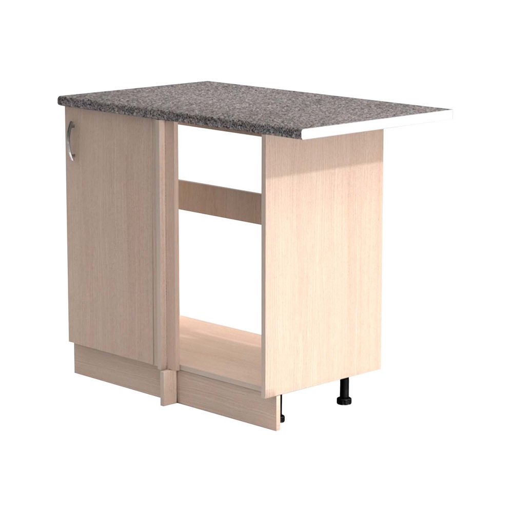 Рабочий стол угловой универсальный 100 цвет Дуб млечный столешница Гранит SANTREK HOME (ЛДСП)