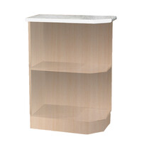 Стол-полка 300 левый цвет Дуб млечный SANTREK HOME (ЛДСП)