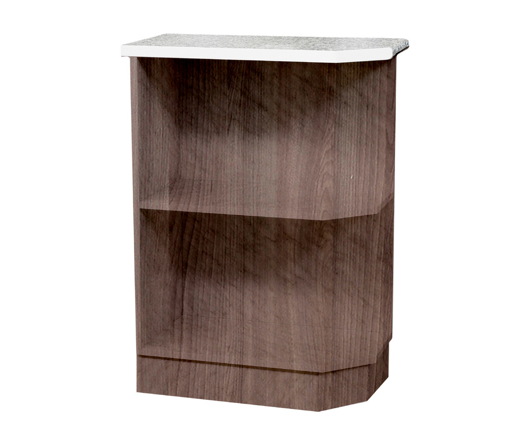 Стол-полка 300 левый цвет Дуб темный SANTREK HOME (ЛДСП)