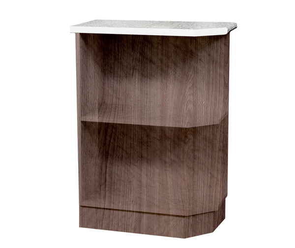 Стол-полка 300 левый цвет Дуб темный SANTREK HOME (ЛДСП)