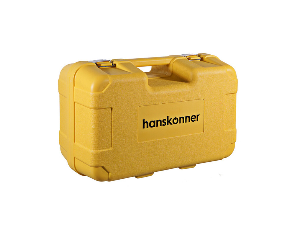 HAG9125S Штроборез Hanskonner, 125мм, 1600Вт, 8000об/мин, РАСКЛАДНОЙ КОЖУХ, конст эл-ка, кейс