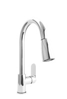  Смеситель Кухня SANTREK AQUA-1041 "PRESTIGE" (SAP-1041) шар. d-40 с выдвижным изливом (хром)