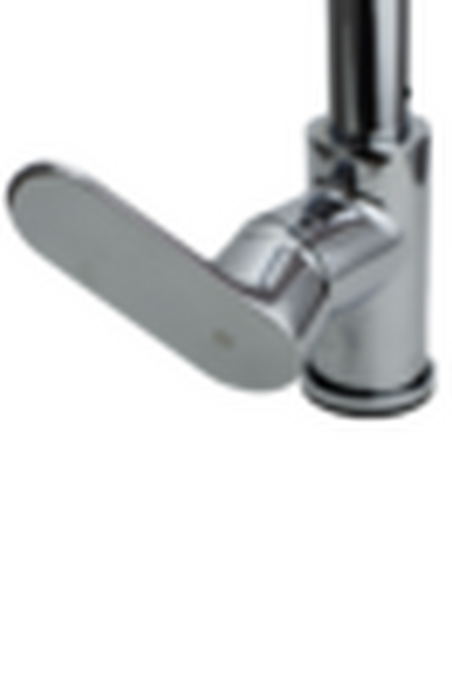  Смеситель Кухня SANTREK AQUA-1041 "PRESTIGE" (SAP-1041) шар. d-40 с выдвижным изливом (хром)