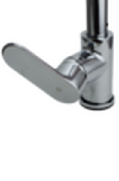  Смеситель Кухня SANTREK AQUA-1041 "PRESTIGE" (SAP-1041) шар. d-40 с выдвижным изливом (хром)