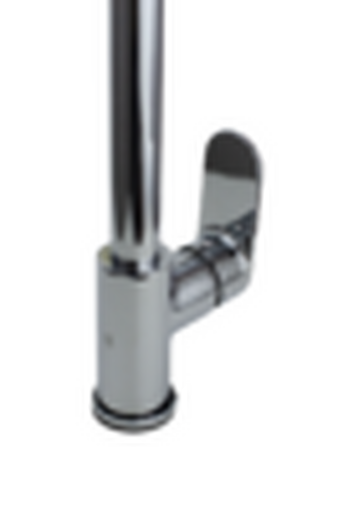  Смеситель Кухня SANTREK AQUA-1041 "PRESTIGE" (SAP-1041) шар. d-40 с выдвижным изливом (хром)