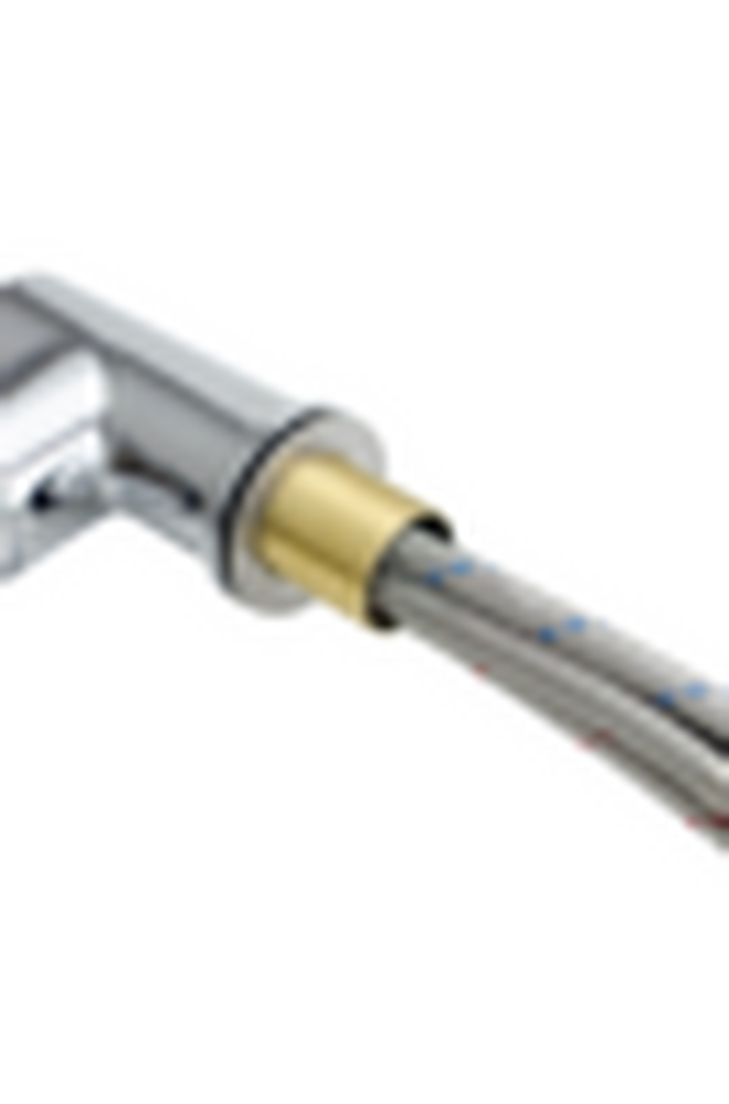  Смеситель Кухня SANTREK AQUA-1041 "PRESTIGE" (SAP-1041) шар. d-40 с выдвижным изливом (хром)