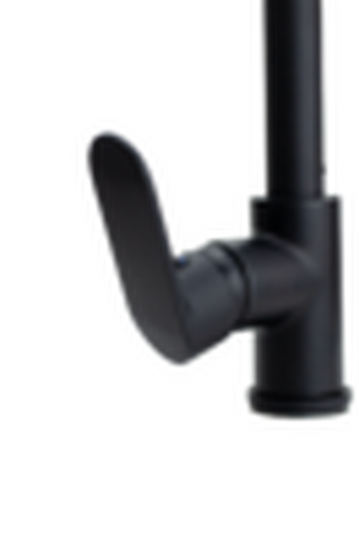  Смеситель Кухня SANTREK AQUA-1042 "PRESTIGE" (SAP-1042) шар. d-40 с выдвижным изливом (черный)