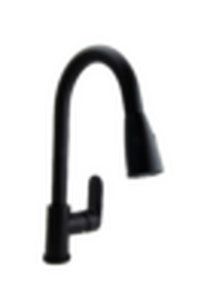  Смеситель Кухня SANTREK AQUA-1042 "PRESTIGE" (SAP-1042) шар. d-40 с выдвижным изливом (черный)