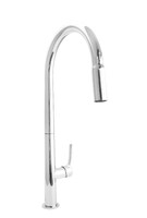  Смеситель Кухня SANTREK AQUA-1038 "PRESTIGE" (SAP-1038) шар. d-25  с выдвижным изливом (хром) 