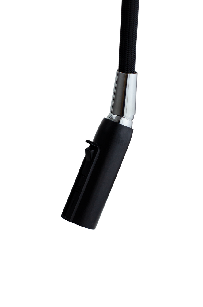  Смеситель Кухня SANTREK AQUA-1039 "PRESTIGE" (SAP-1039) шар. d-25 с выдвижным изливом (черный)