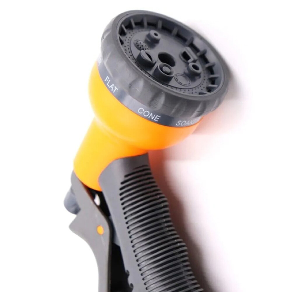 YM7202 Пистолет пластиковый, мягкая ручка, 8 струй SANTREK AQUA