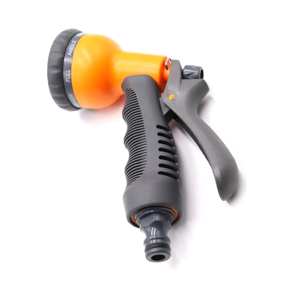 YM7202 Пистолет пластиковый, мягкая ручка, 8 струй SANTREK AQUA