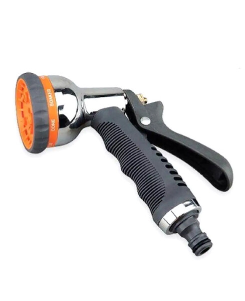 YM7204D Пистолет металл, мягкая ручка, 8 струй SANTREK AQUA