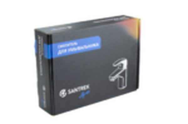 Смеситель Тюльпан SANTREK AQUA-1016 "PRESTIGE" NEO (SAP-1016) шар. d-35 (черный)