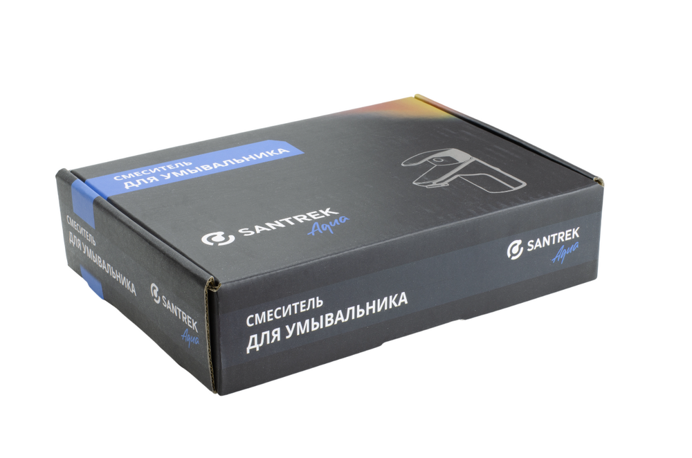 Смеситель Тюльпан SANTREK AQUA-1014 "PRESTIGE" NEO (SAP-1014) шар. d-35 (оруж сталь)
