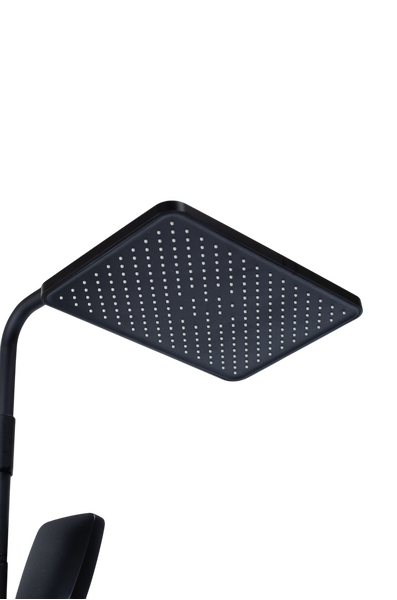 Душевая система SANTREK AQUA-1206 "PRESTIGE" NEO (SAP-1206)  шар. d-35 с верхним душем и смесителем (черный)