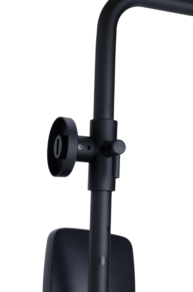 Душевая система SANTREK AQUA-1206 "PRESTIGE" NEO (SAP-1206)  шар. d-35 с верхним душем и смесителем (черный)