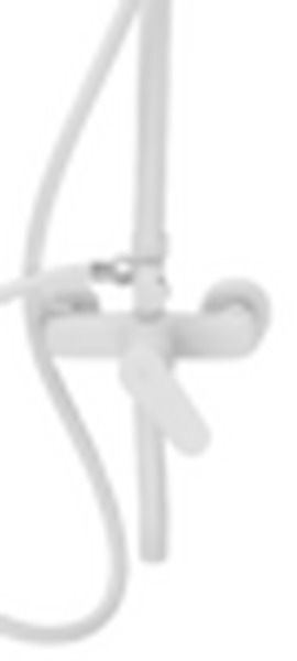 Душевая система SANTREK AQUA-1211 "PRESTIGE" (SAP-1211) шар. d-35 с верхним душем и смесителем (белый)