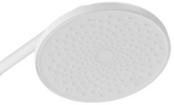 Душевая система SANTREK AQUA-1216 "PRESTIGE" (SAP-1216)  шар. d-35 с верхним душем, смесителем, гигиен лейкой и полочкой (белый)