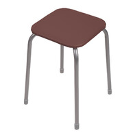 Табурет Эконом КВАДРАТ (В РАЗБОРЕ) винилискожа Коричневый ТЭ3Р/К NIKA*