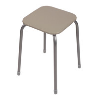 Табурет Эконом КВАДРАТ (В РАЗБОРЕ) винилискожа Бежевый ТЭ3Р/БЖ NIKA*