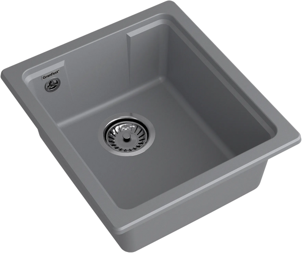 Мойка для кухни GF-URBAN 4540 подстольный монтаж 450*400мм 1 чаша (4540 темно-серый)