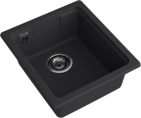 Мойка для кухни GF-URBAN 4540 подстольный монтаж 450*400мм 1 чаша (4540 черный)