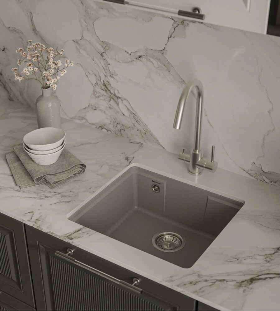 Мойка для кухни GF-URBAN 4540 подстольный монтаж 450*400мм 1 чаша (4550 песочный)