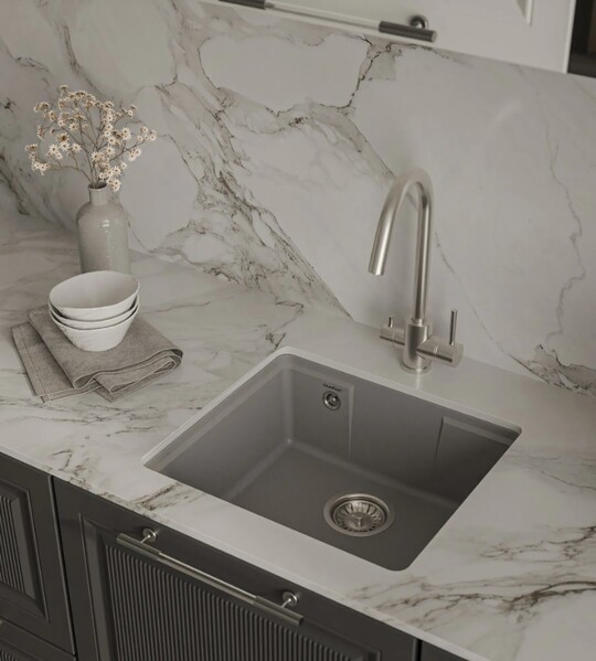 Мойка для кухни GF-URBAN 4540 подстольный монтаж 450*400мм 1 чаша (4550 песочный)