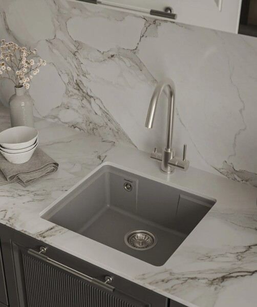 Мойка для кухни GF-URBAN 4550 подстольный монтаж 450*500мм 1 чаша (4550 белый)