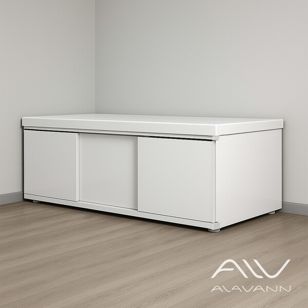 Экран под ванну МДФ торцевой 0,75 Crystal Белый Alavann 