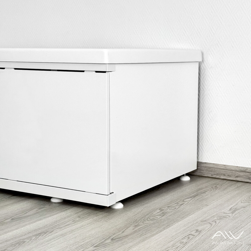 Экран под ванну МДФ торцевой 0,75 Crystal Белый Alavann 