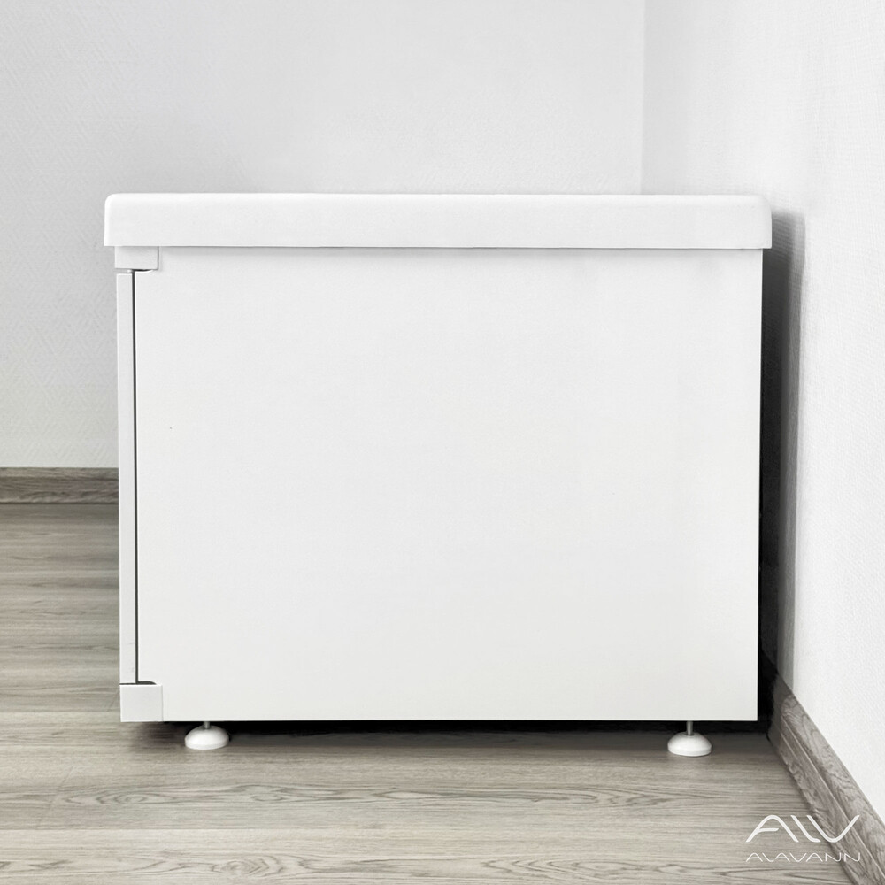 Экран под ванну МДФ торцевой 0,75 Crystal Белый Alavann 