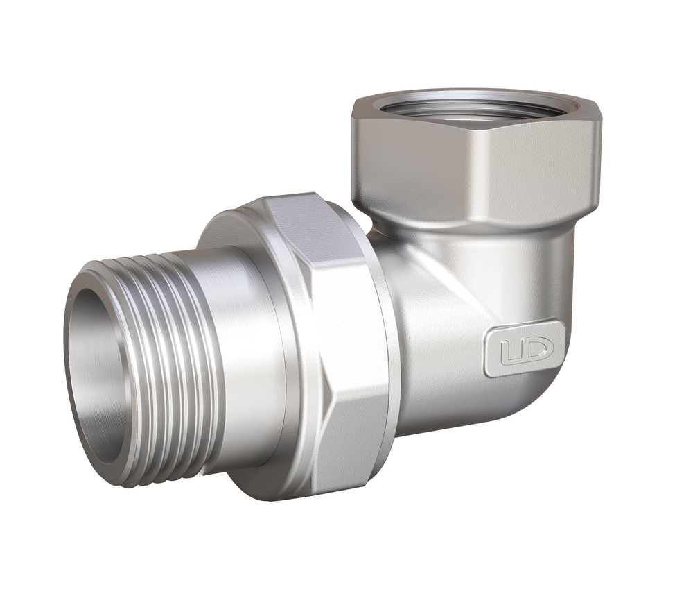 Американка 3/4" г/ш угловая LD Pride латунь никель