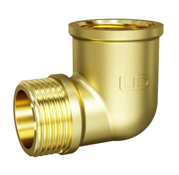 Уголок 1/2" ш/ш LD Pride латунь