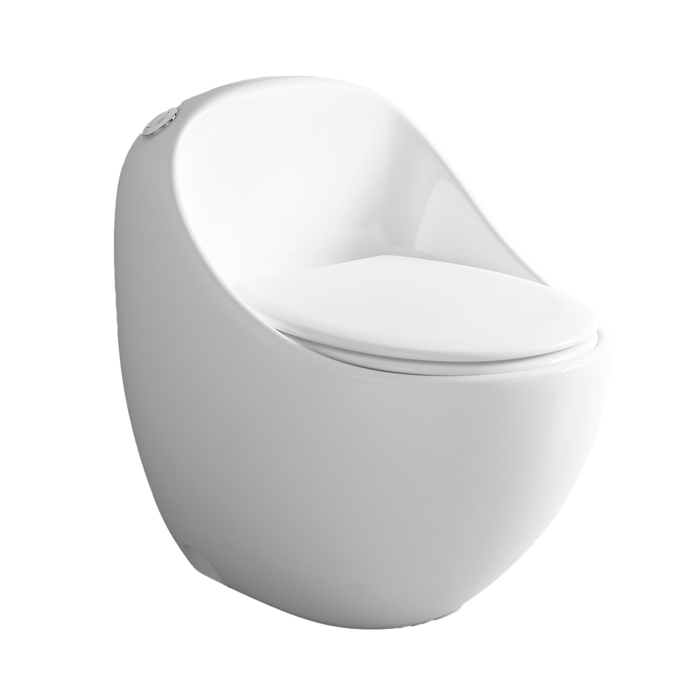 Унитаз-моноблок безободковый HOLLER ФЬЮЧЕ (690*460*660мм, сиденье дюропласт с микролифтом, арматура 2-х режимная)  (1 место) белый