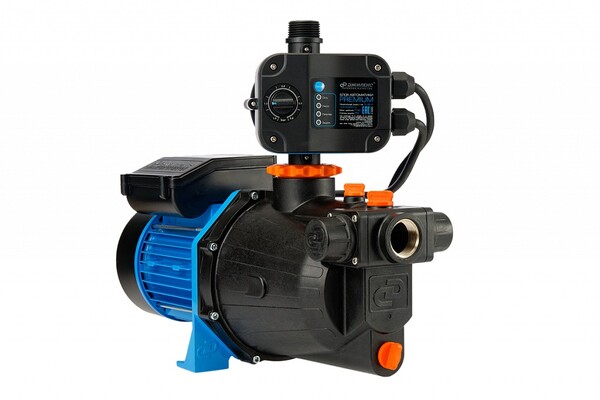 Поверхностный насос-автомат ДЖИЛЕКС Джамбо 70/50 П-К Комфорт 2.0 (1100 Вт, 70 л/м, глубина всасывания 9м, выс.под.35м, пласт корп., кон.пот.) 3036