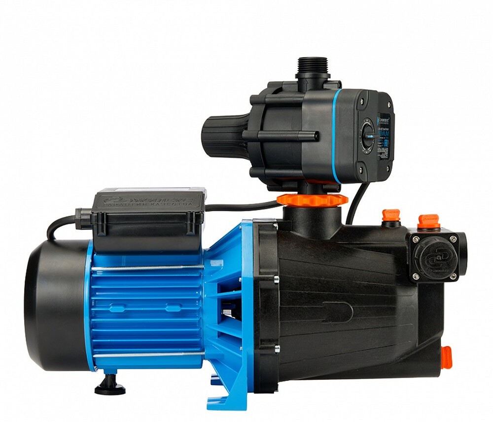 Поверхностный насос-автомат ДЖИЛЕКС Джамбо 70/50 П-К Комфорт 2.0 (1100 Вт, 70 л/м, глубина всасывания 9м, выс.под.35м, пласт корп., кон.пот.) 3036