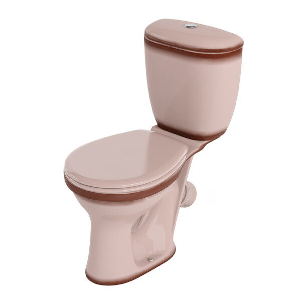 Унитаз-компакт Santeri "Виктория" БЕЖЕВЫЙ, косой выпуск, тарельчатый (г.Воротынск) 1P3016S0700BF