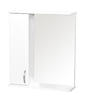Зеркало-шкаф SANTREK HOME "СИТИ NEW-60" (Белый) Левый 620х700х175