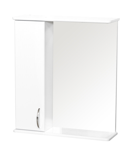 Зеркало-шкаф SANTREK HOME "СИТИ NEW-60" (Белый) Левый 620х700х175