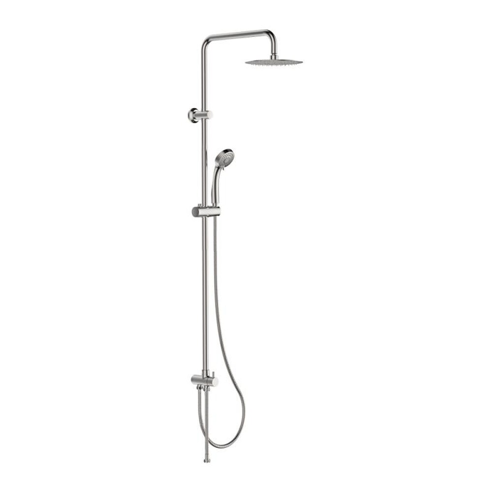 72400 Душевая система LEDEME  с душевой стойкой d-35 тропическим душем, нерж сталь (сатин)