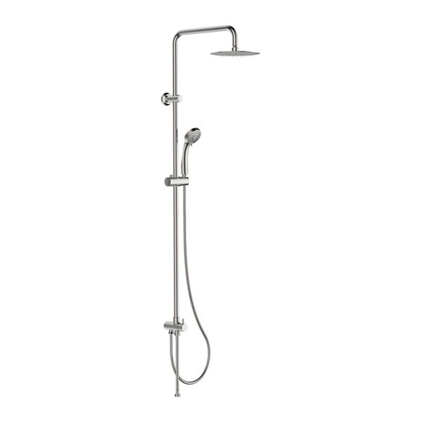 72400 Душевая система LEDEME  с душевой стойкой d-35 тропическим душем, нерж сталь (сатин)