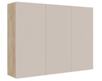 БОСТОН Шкаф навесной ШН-001 ЛДСП (Комплект) Корпус - Дуб Крафт серый  Фасад ЛДСП - Кашемир 5981 BS АВ8 085 (2 места)