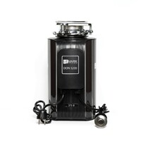 9940094 Измельчитель пищевых отходов DON 3200, черный 375 Вт, кнопка пневмозапуска, пневмотрубка, брызгозагородитель, толкатель, сливное колено LEMARK