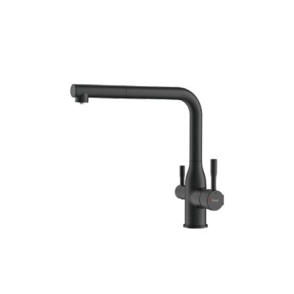   4396-36 Смеситель Кухня Frap d-35 с подключением фильтра питьевой воды (черный)   СНИЖЕНА ЦЕНА !!!