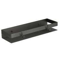 9776054 Полка для душа прямая 400мм SHELF LINE из нерж. стали с крючками, графит LEMARK