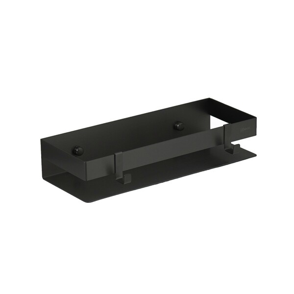 9772050 Полка для душа прямая Lemark 300 мм SHELF LINE из нерж. стали с крючками, черный LEMARK