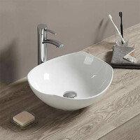 800-320329 Фигурный умывальник накладной 410х380х160 MELANA