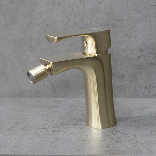 LM7208BG Ursus Смеситель для биде, матовое золото LEMARK